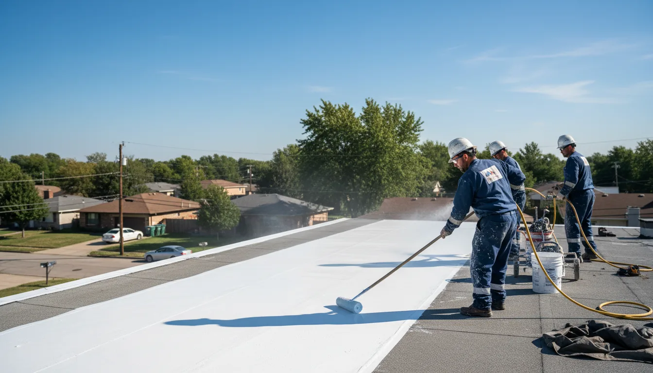 Commercial roof coating in Toluca, IL near me